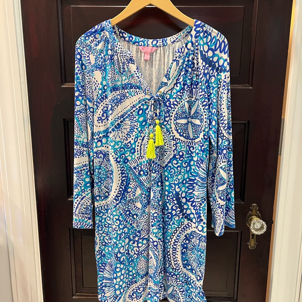 Lilly Pulitzer Sea Isle Swing Dress in Midnight Blues